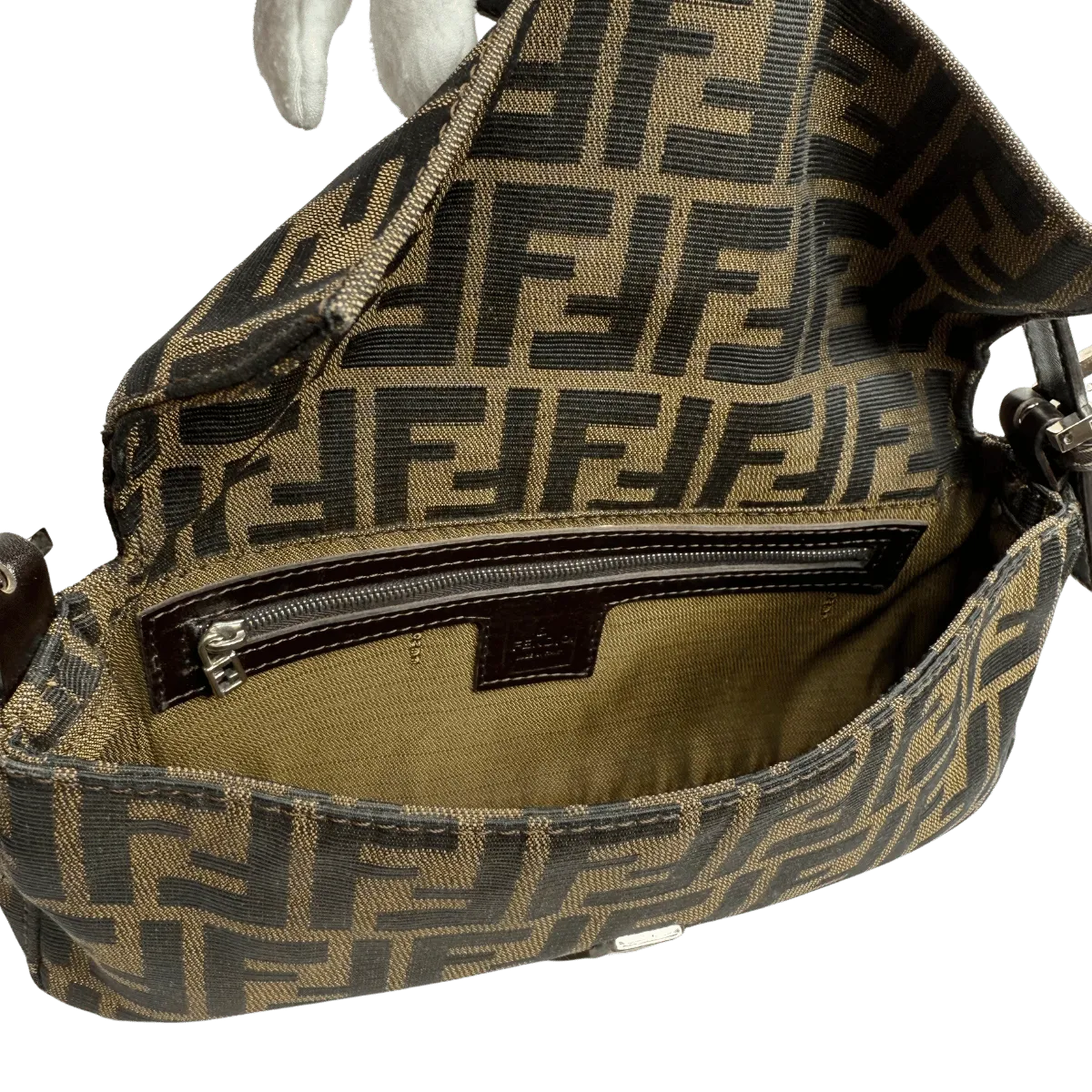 Fendi Brown Zucca Vintage Baguette