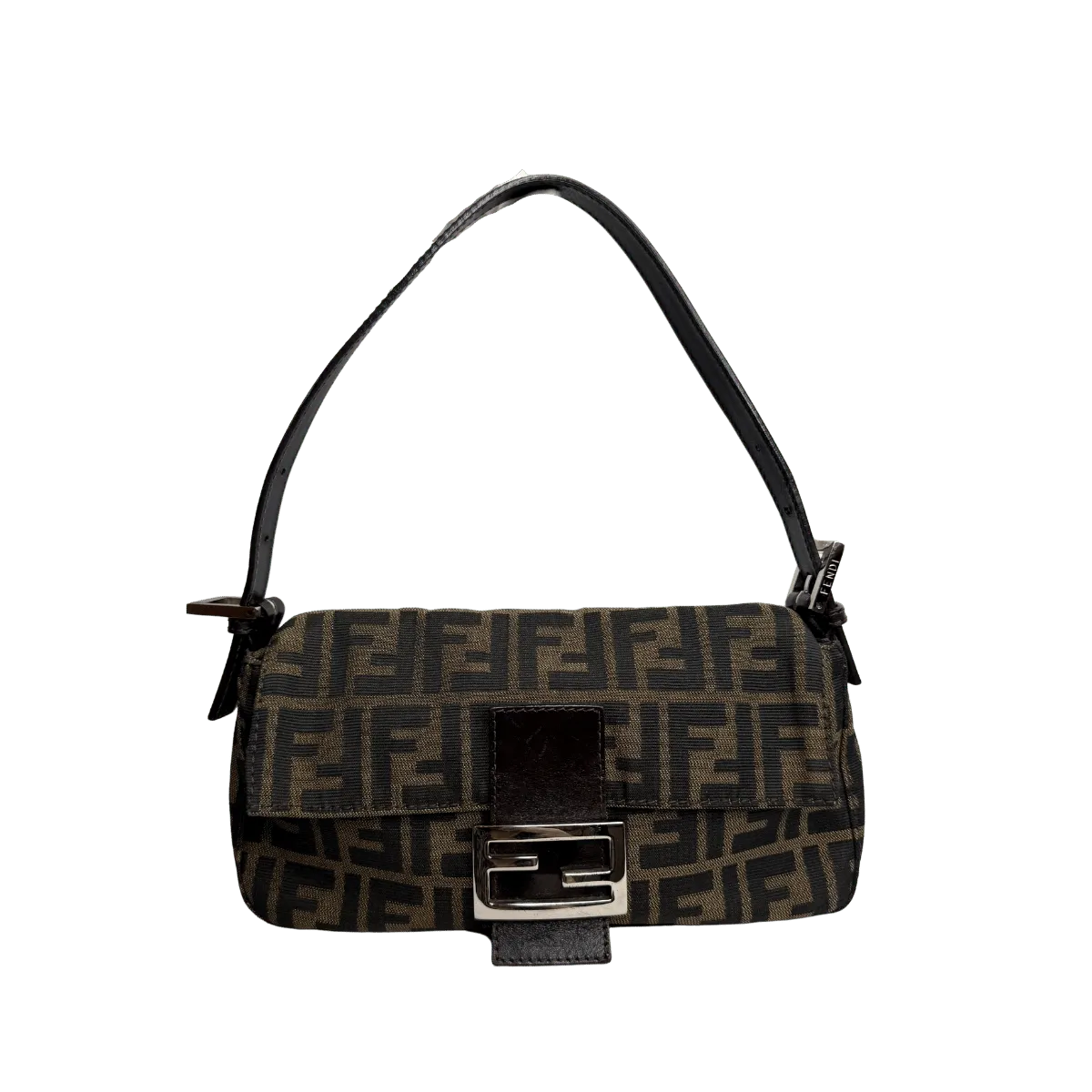 Fendi Brown Zucca Vintage Baguette