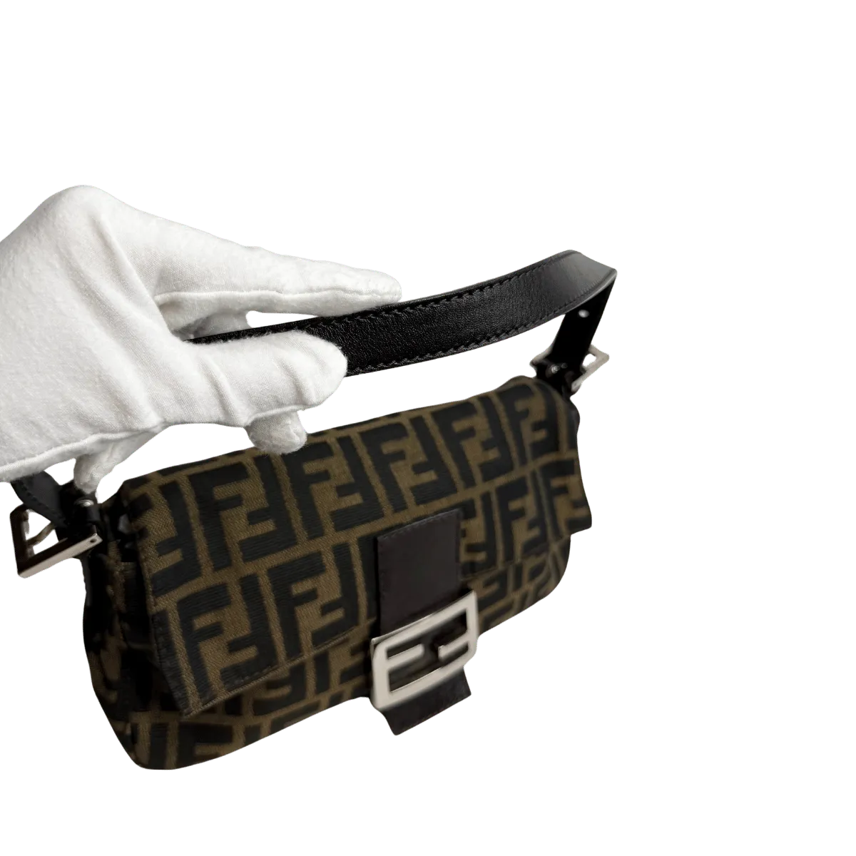 Fendi Brown Zucca Vintage Baguette