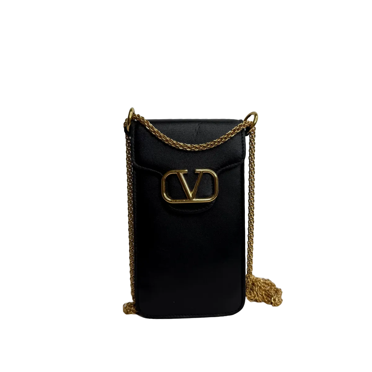 Valentino Garavani Locò Calfskin Phone Case with Chain