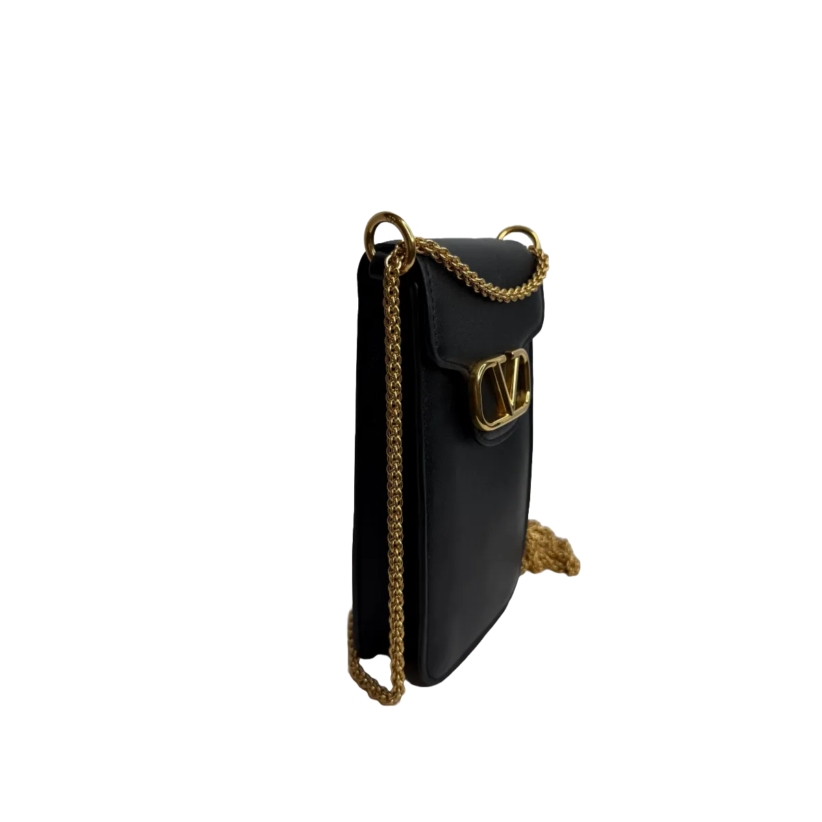 Valentino Garavani Locò Calfskin Phone Case with Chain