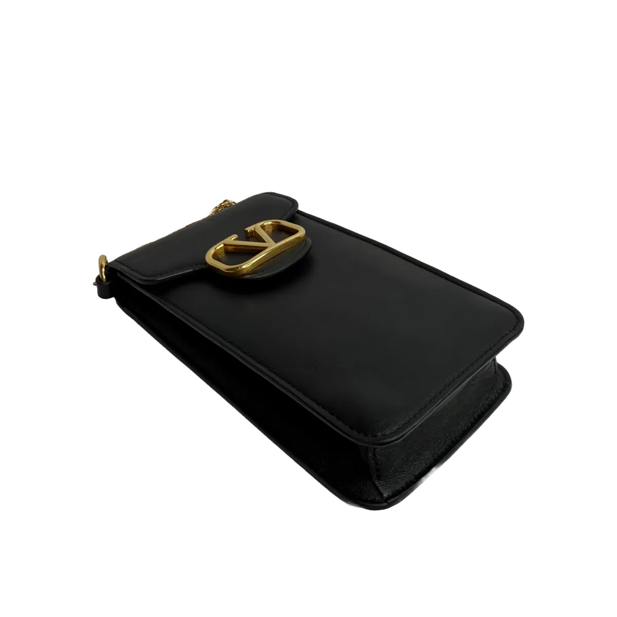 Valentino Garavani Locò Calfskin Phone Case with Chain