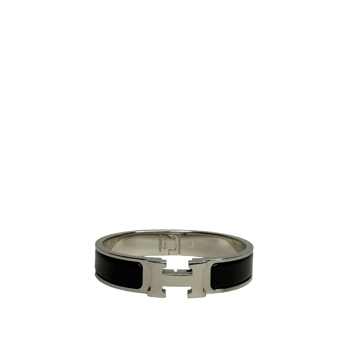 Hermès Clic H Black Narrow Bracelet PM