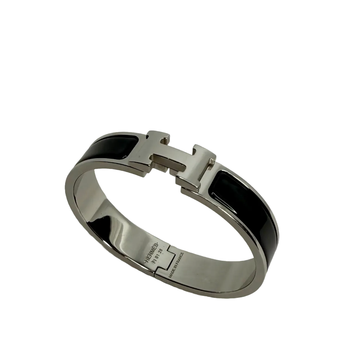 Hermès Clic H Black Narrow Bracelet PM