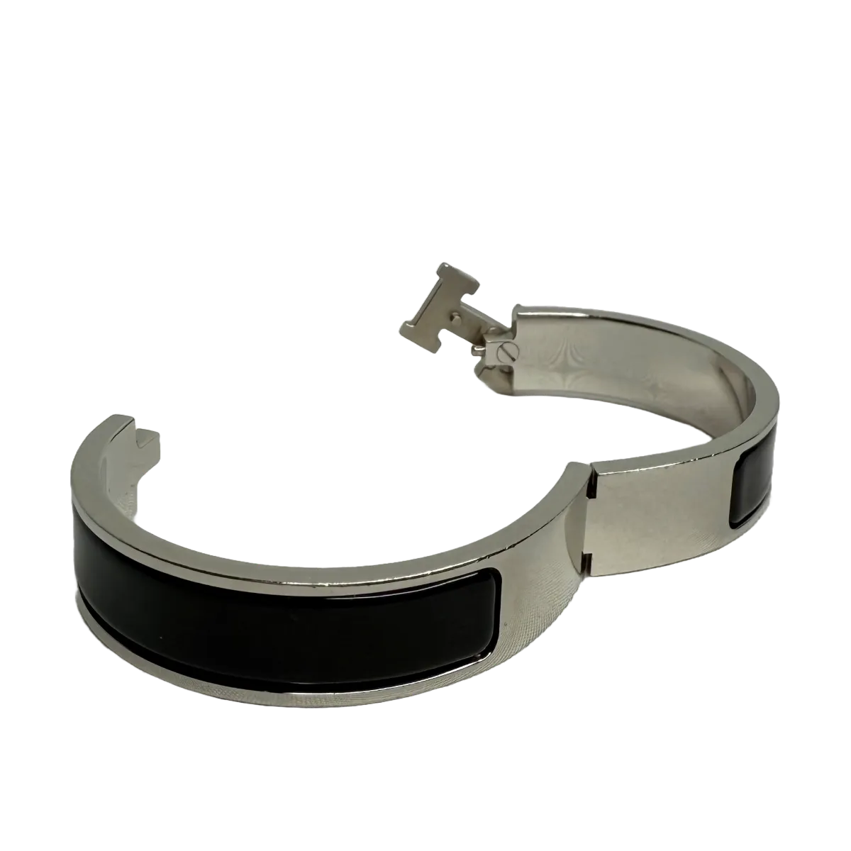 Hermès Clic H Black Narrow Bracelet PM