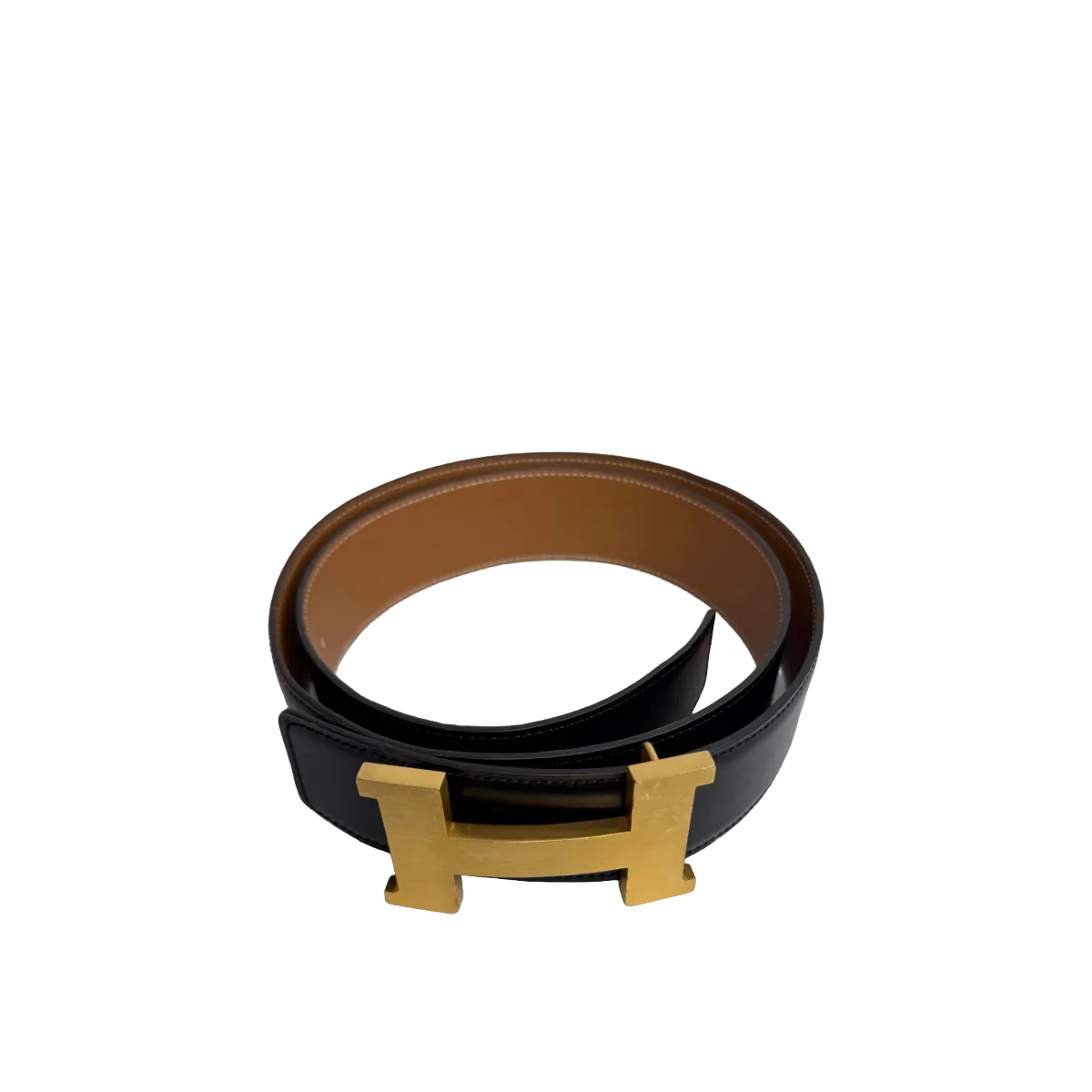 Hermès Constance Belt 42mm Box Chamonix Black/Gold Brushed GH