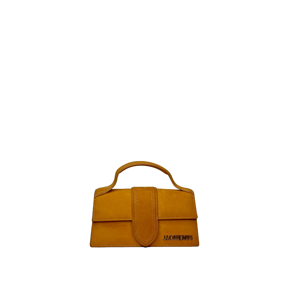 Jacquemus Orange Nubuck Leather Le Bambino Mini Top Handle