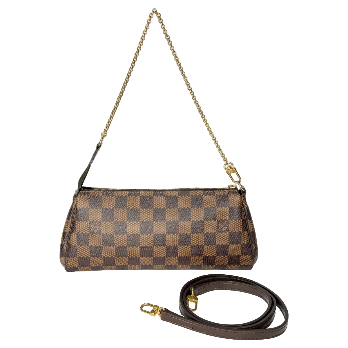 Louis Vuitton Eva Pochette Damier Ebene Canvas