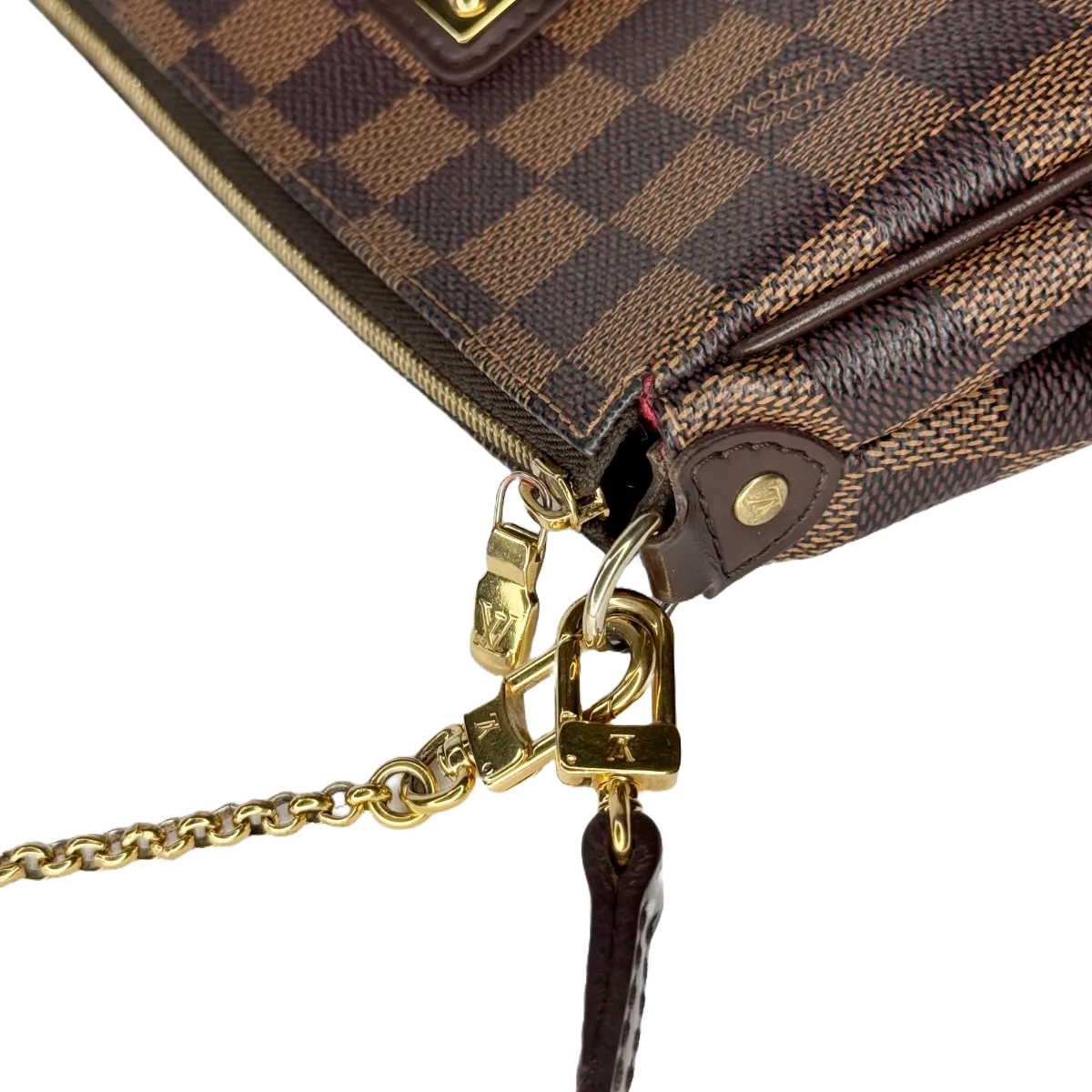 Louis Vuitton Eva Pochette Damier Ebene Canvas