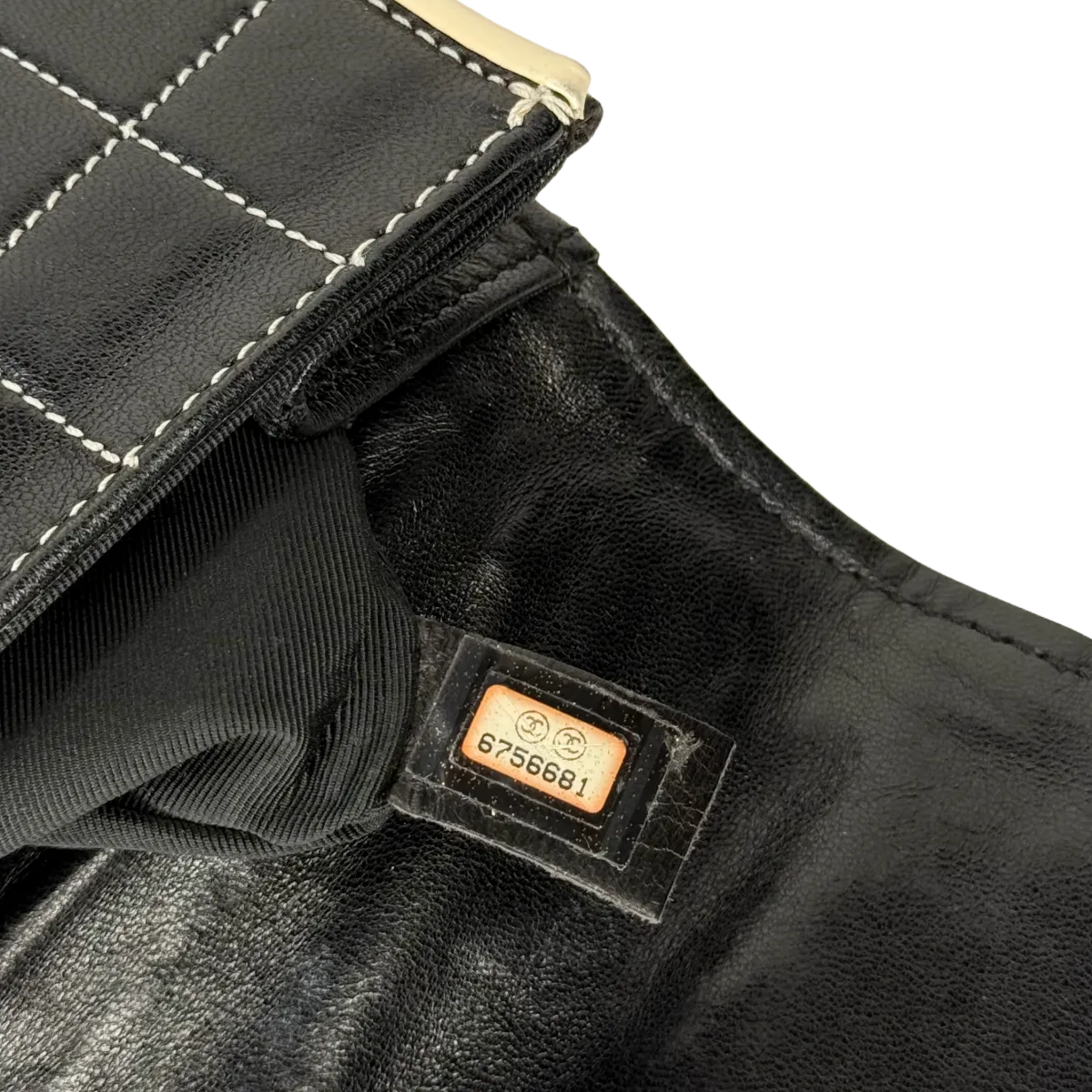 Chanel Chocolate Bar Mademoiselle Lambskin Flap Bag