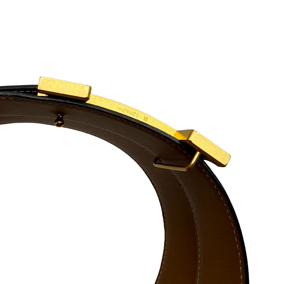 Hermès Constance Belt 42mm Box Chamonix Black/Gold Brushed GH