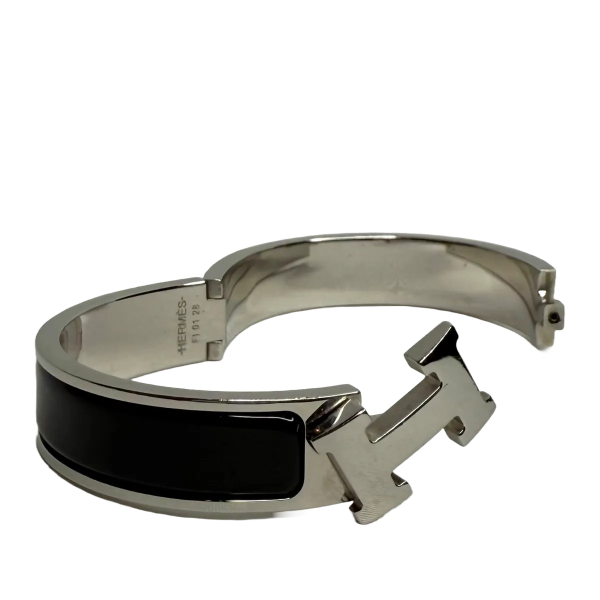 Hermès Clic H Black Narrow Bracelet PM