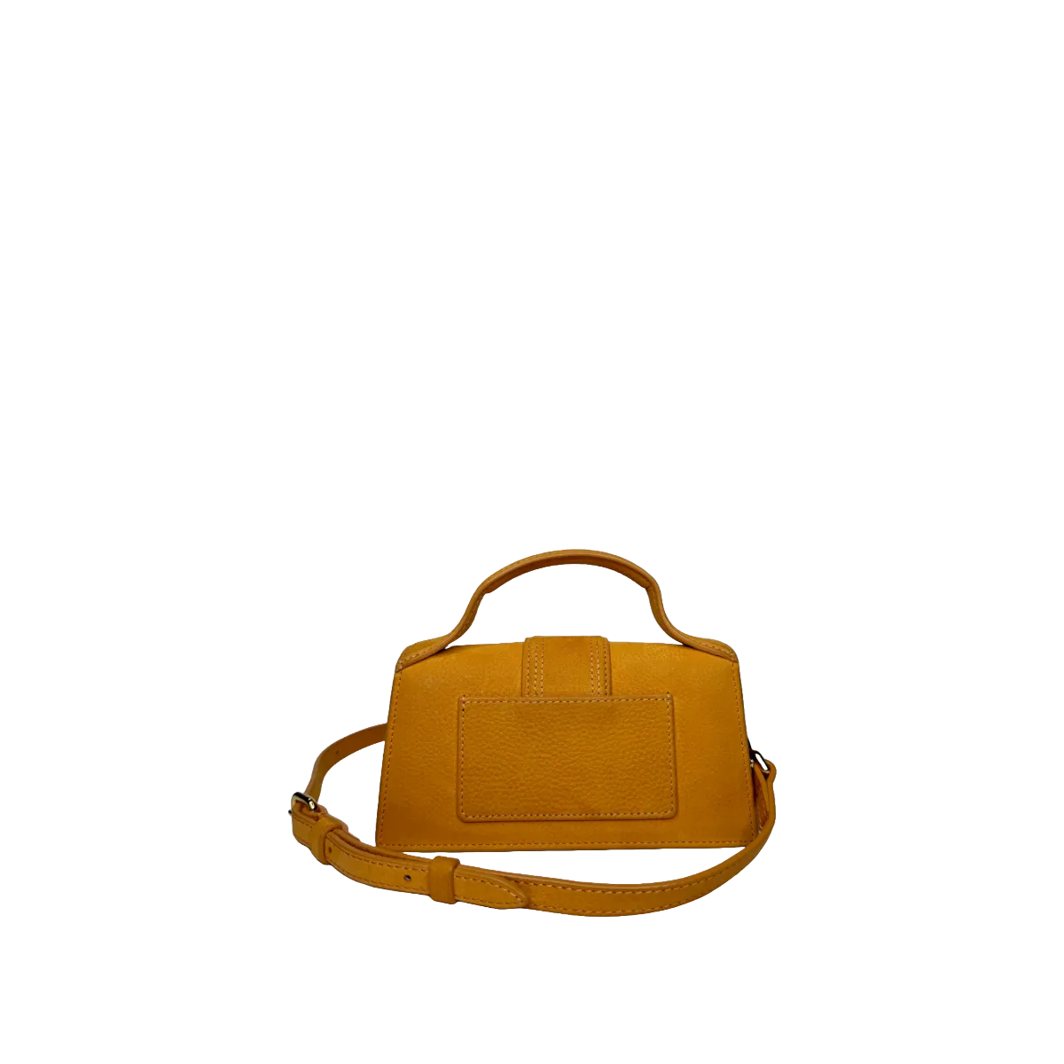 Jacquemus Orange Nubuck Leather Le Bambino Mini Top Handle