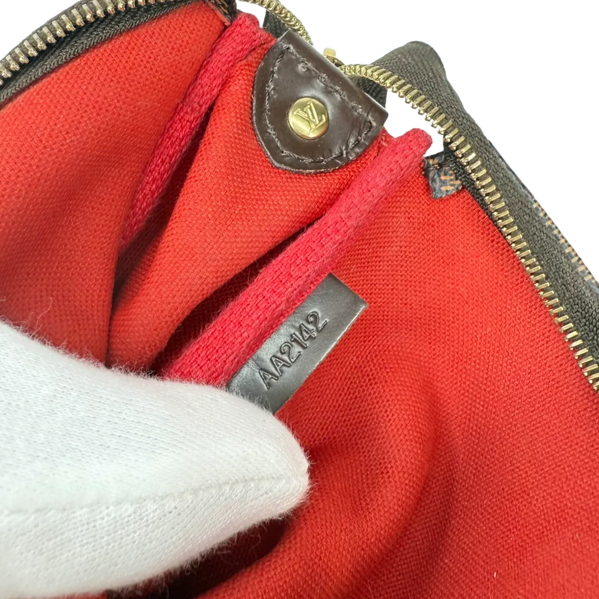 Louis Vuitton Eva Pochette Damier Ebene Canvas